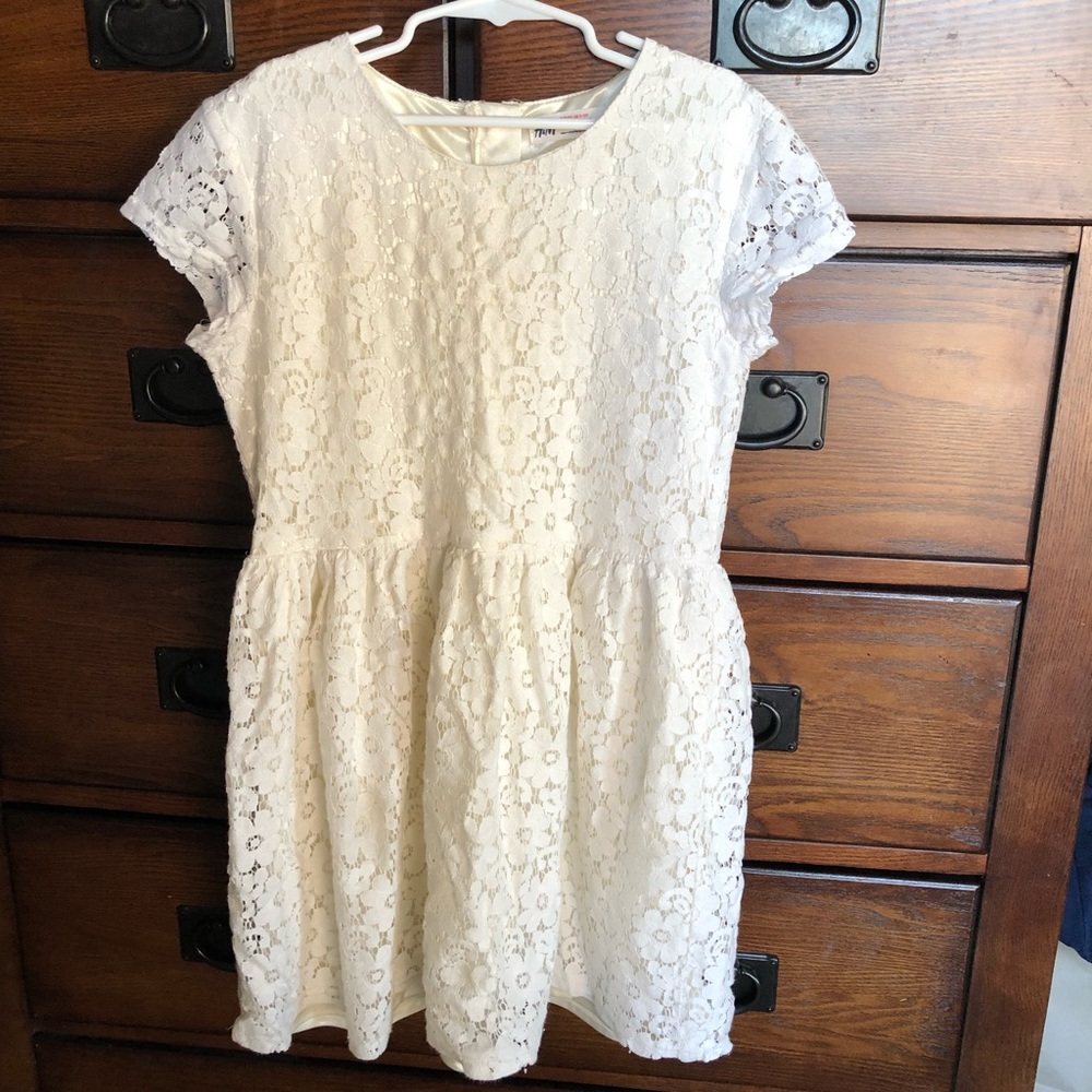 🍭 Girls H&M lace ivory dress